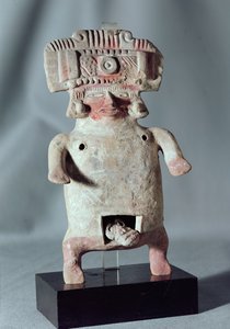 Beeldje van een vrouw die bevalt (terracotta)